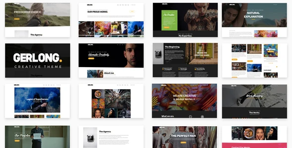 Gerlong – Responsive One & Multi Page Portfolio Theme