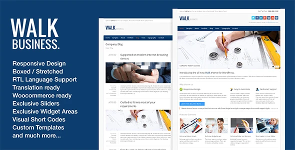 Walk – Responsive Business WordPress Theme